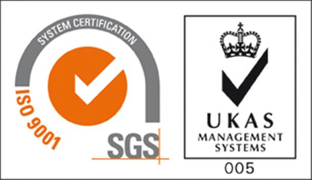SGS ISO 9001 certification with UKAS management systems accreditation